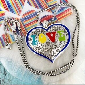 NWOT BRIGHTON LOVE STATEMENT REVERSIBLE GORGEOUS NECKLACE! DO NOT MISS OUT